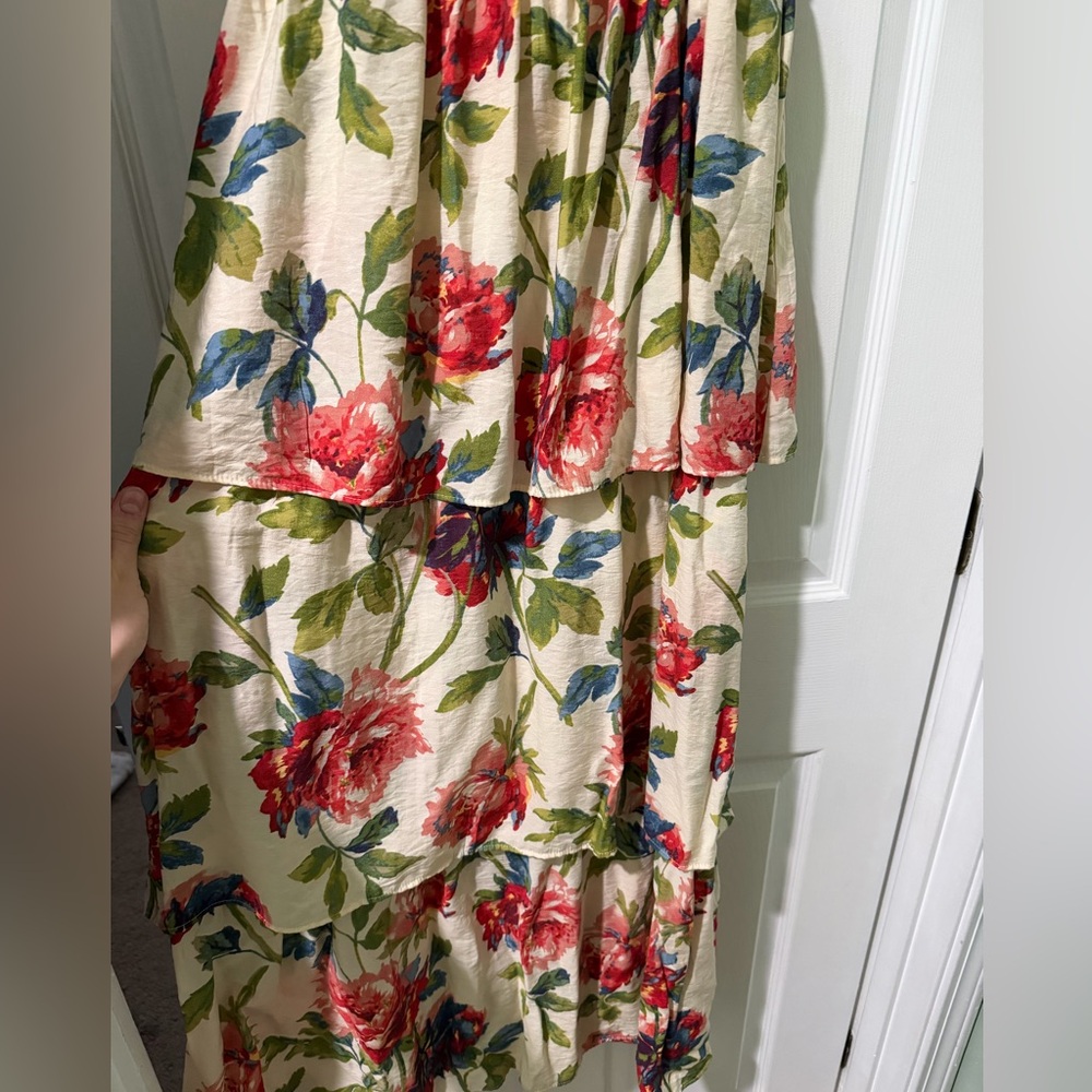 Abercrombie floral tiered maxi dress, size S - Picture 3 of 8